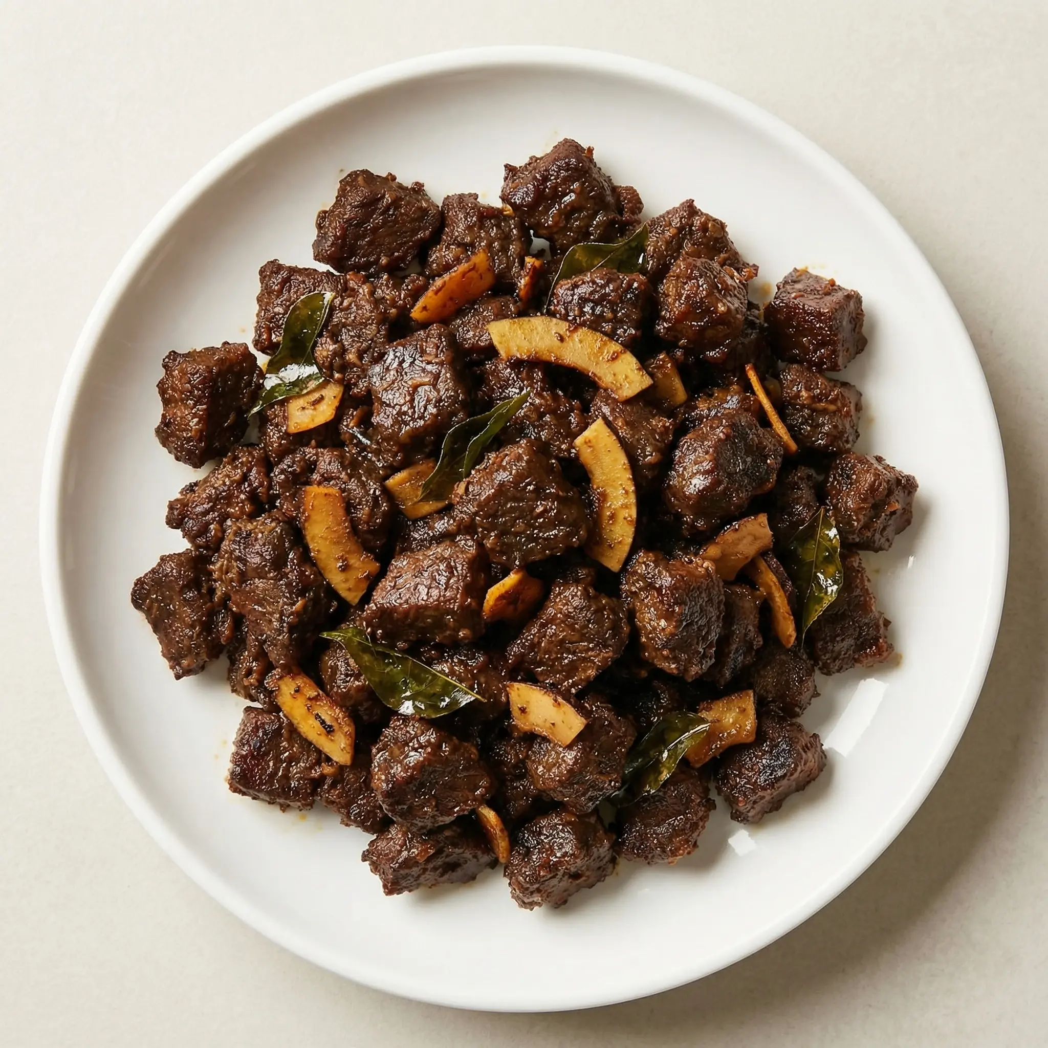 Beef Coconut Fry - Kerala beef fry with coconut at Kerala Restaurant Edmonton