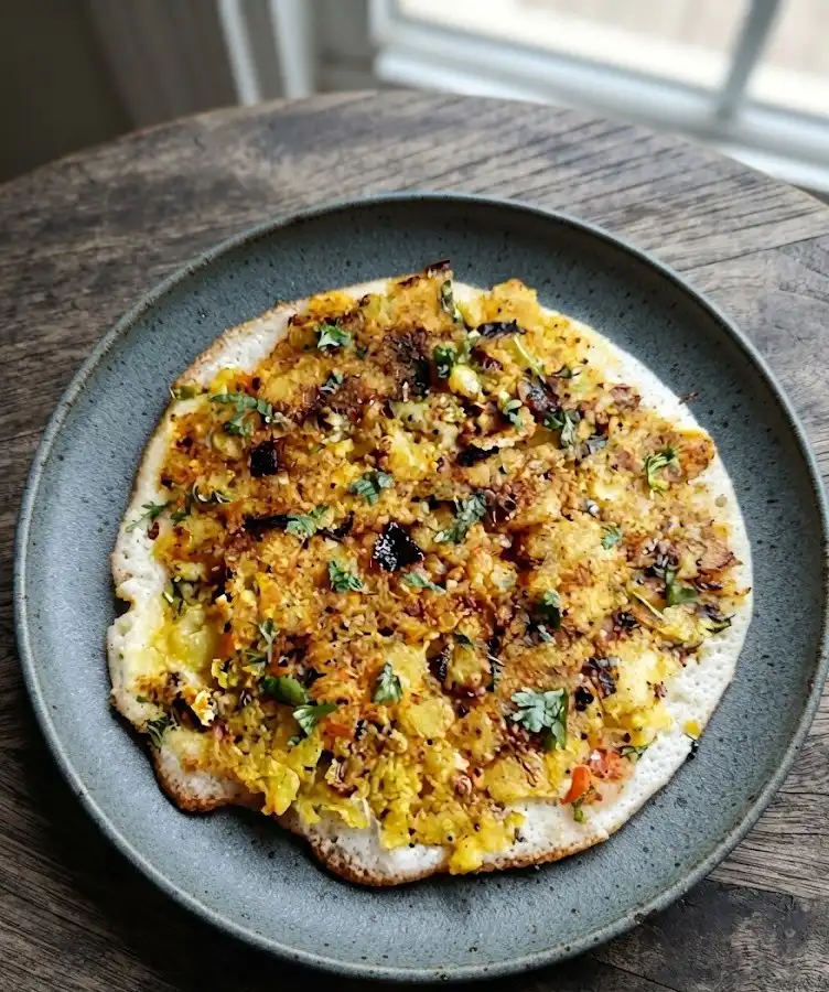 Masala Uttapam - South Indian savoury pancake delivered near McQueen Edmonton